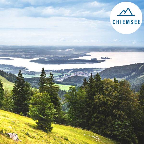 Der Blick auf den Chiemsee