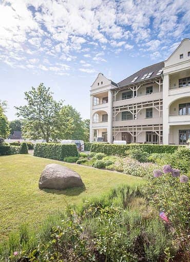 Außenansicht des Hotels Villa Halliger auf Rügen