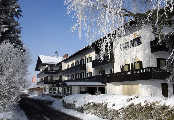 Hotel Farbinger Hof in Bernau am Chiemsee Winterlandschaft