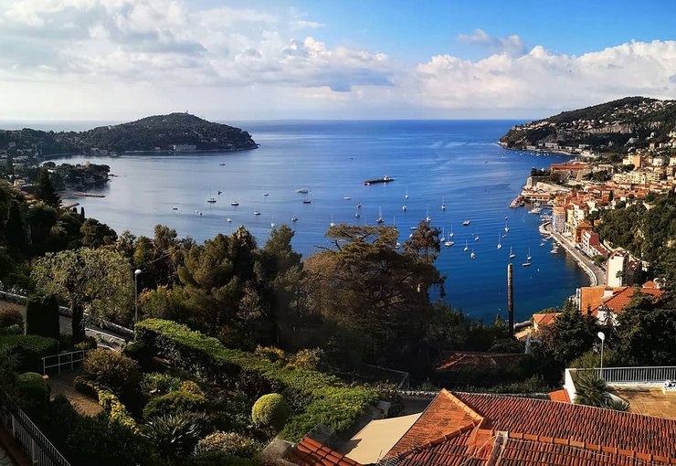 Ferienzentrum Les Tourelles Sainte Maxime an der Cote d Azur in Frankreich Küstenpanorama