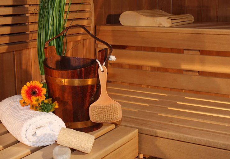 Sauna im Hotel Farbinger Hof in Bernau am Chiemsee