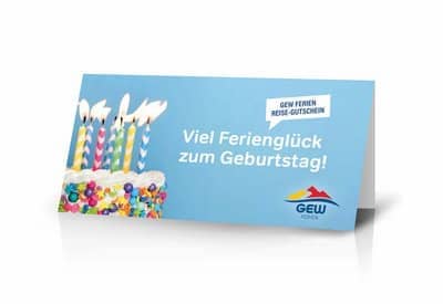 GEW Ferien Gutschein Motiv 2 "Geburtstag"