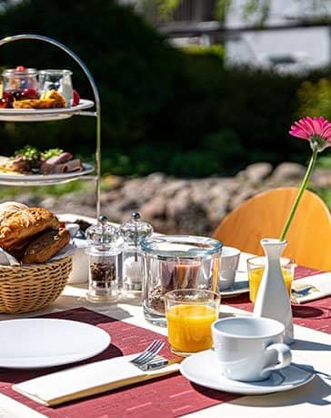 Frühstücksbuffet im Hotel Villa Halliger auf Rügen