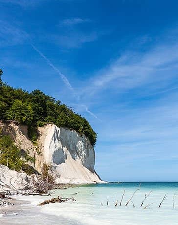 Rügener Ferienhäuser am Hochufer Kreideküste Strand