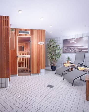 Rügener Ferienhäuser Wellnessbereich Sauna