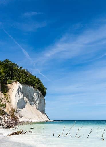 Rügener Ferienhäuser am Hochufer Kreideküste Strand