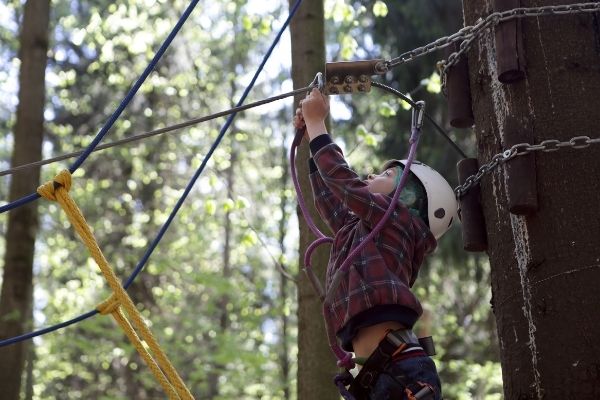 Kletterwald mit Kindern im Allgäu 