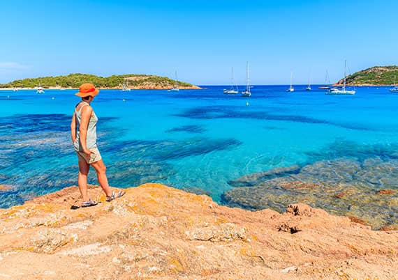 Ferienzentrum Les Tourelles Sainte Maxime an der Cote d Azur in Frankreich Küstenpanorama Ferienzentrum Les Tourelles Sainte Maxime an der Cote d Azur in Frankreich Küstenpanorama