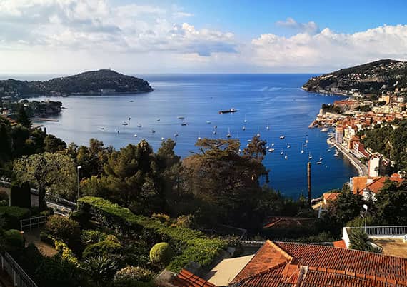Ferienzentrum Les Tourelles Sainte Maxime an der Cote d Azur in Frankreich Küstenpanorama Ferienzentrum Les Tourelles Sainte Maxime an der Cote d Azur in Frankreich Küstenpanorama