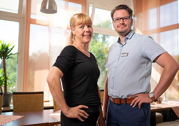 Hoteldirektoren Martina Fischer und Lars Konietzko Hoteldirektoren Martina Fischer und Lars Konietzko